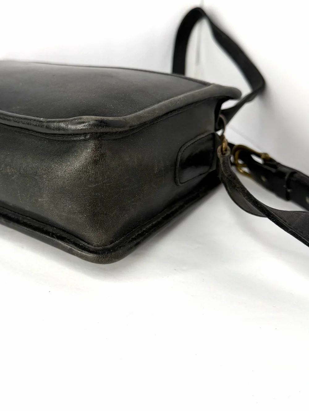 Coach Vintage Black Leather Crossbody Bag 654-3801